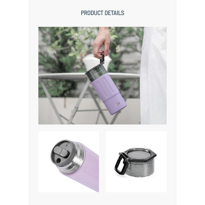 Tyeso Vacuum Insulated Bttle Keep Cold And Hot With Handle