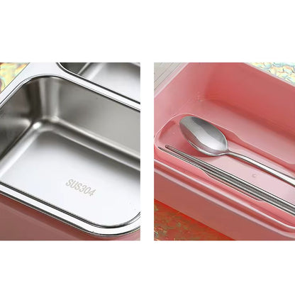 Fruit Printed Stainless Steel Lunch Box