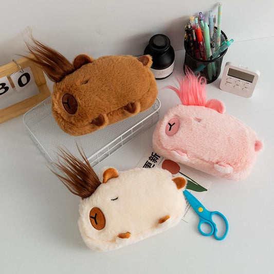 Cartoon Plush Animal Pouch
