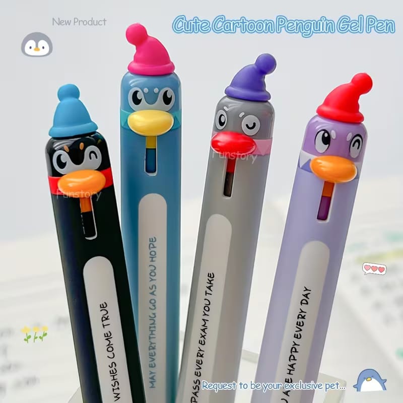 Charming Penguin-Themed Gel Pen (Assorted)