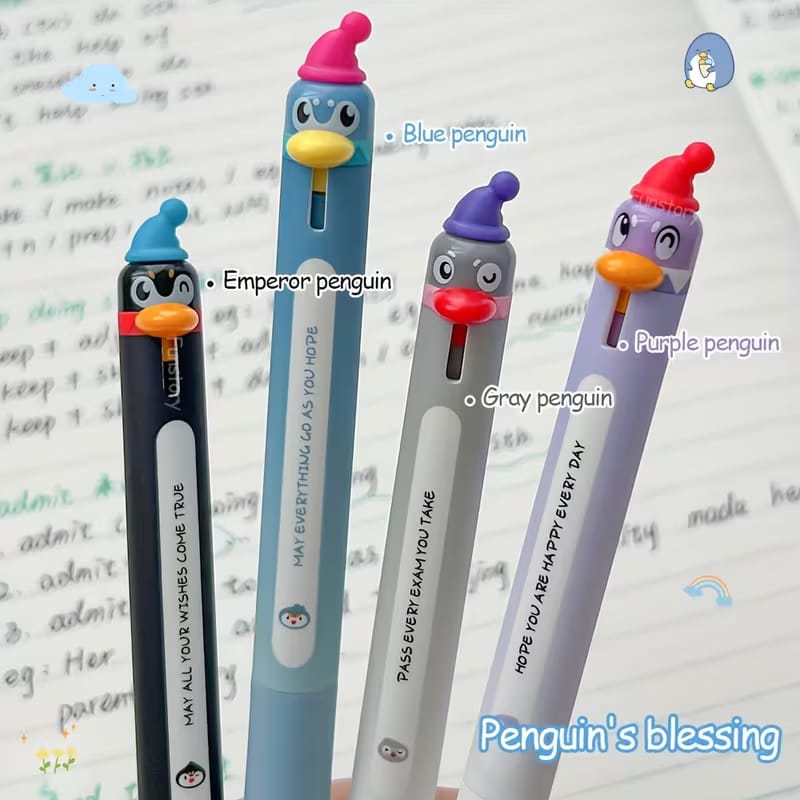Charming Penguin-Themed Gel Pen (Assorted)