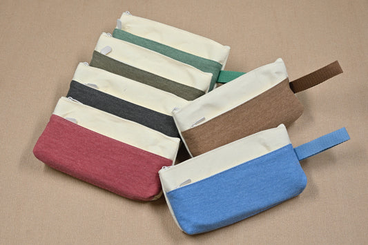 Split Canvas Pouches