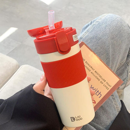 Insulated Kids Water Bottle with Straw Cups Thermo