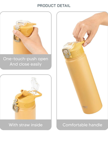 Water Bottle with Carrying Handle Lid