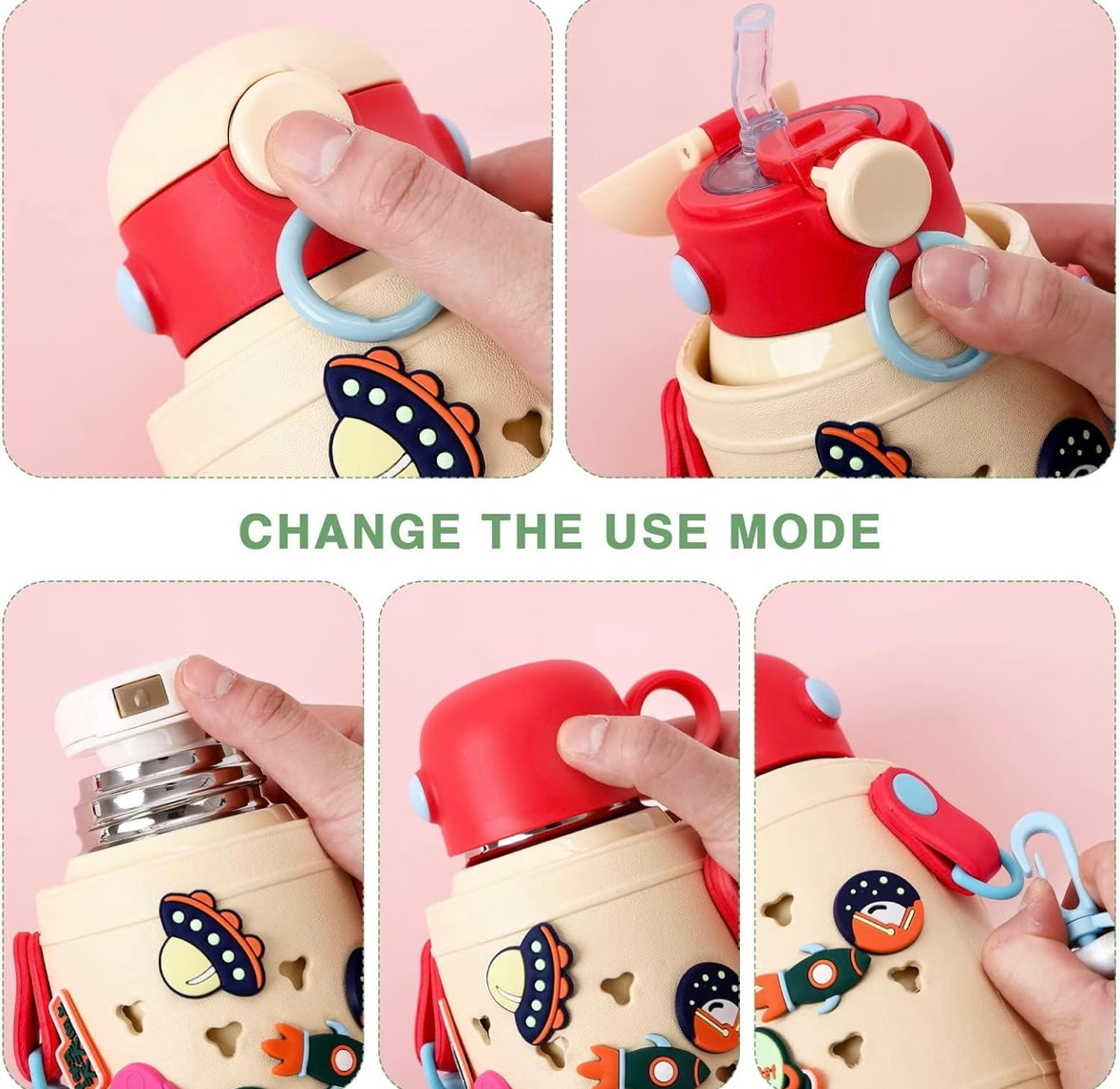 Toy Trinkets Themed Water Bottle
