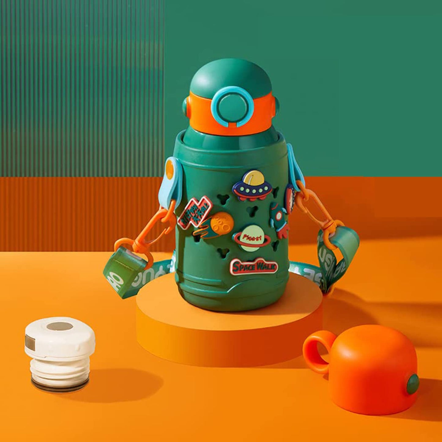 Toy Trinkets Themed Water Bottle