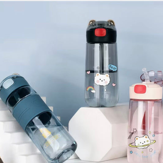 Cute Vibrant Cartoon Water Bottle