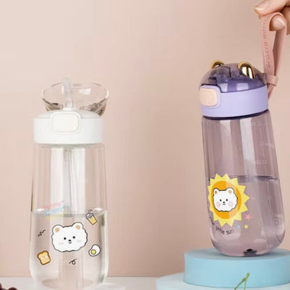 Cute Vibrant Cartoon Water Bottle