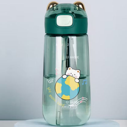 Cute Vibrant Cartoon Water Bottle
