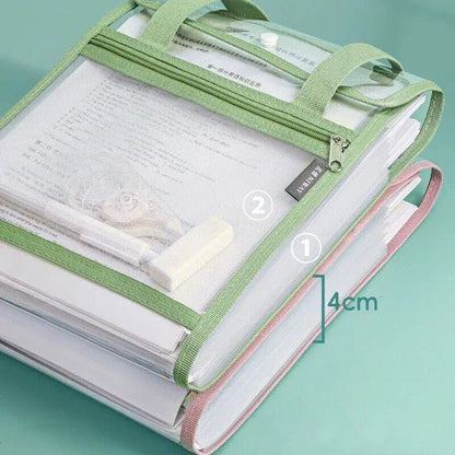 Transparent A4 File Folder