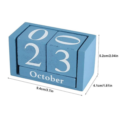 Vintage Wooden Calendar