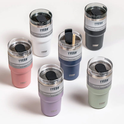 Tyeso Stainless Steel Tumbler with Straw