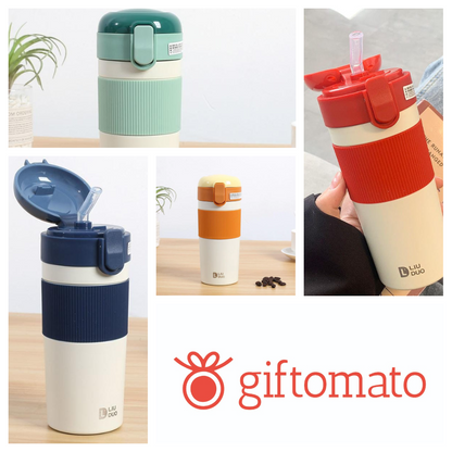 Insulated Kids Water Bottle with Straw Cups Thermo